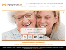 Tablet Screenshot of hausnotruf24.de